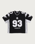 SOLID CAMO JACQUARD MESH CROPPED FIT FOOTBALL JERSEY MENS